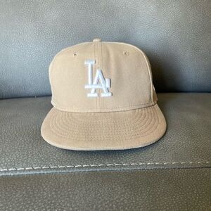 Tan LA Dodgers cap